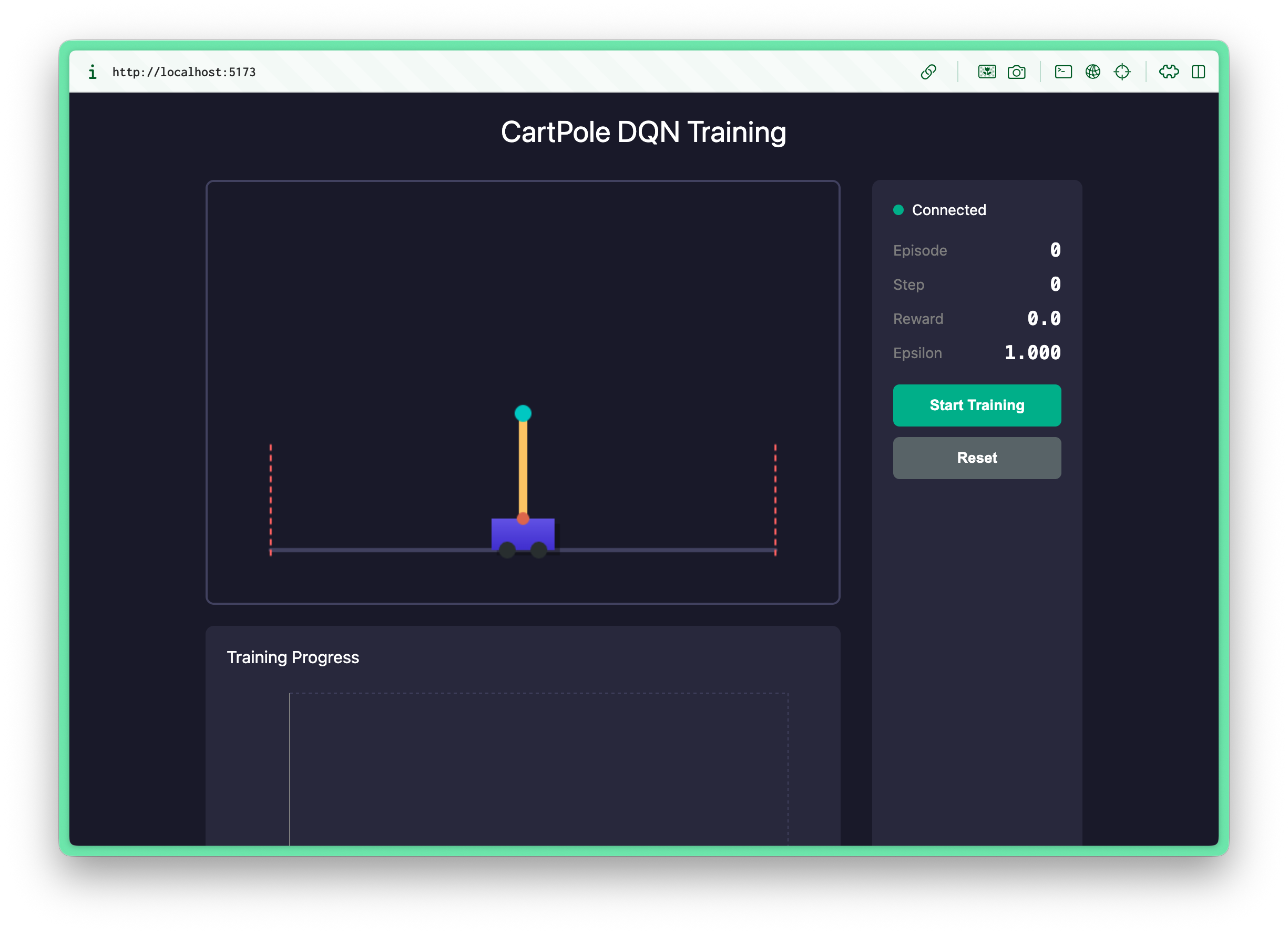 CartPole Game Interface